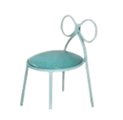 Kids Teal Bow Chair