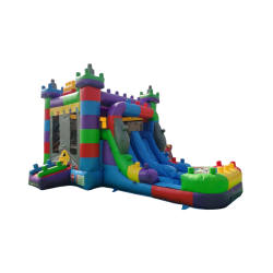 23x13x13 Lego Bounce House w/ Slide