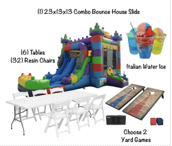 Combo Bounce & Slide Party Package